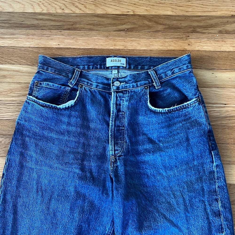 Agolde High Waisted Tapered Baggy Jeans - Picture 5 of 11